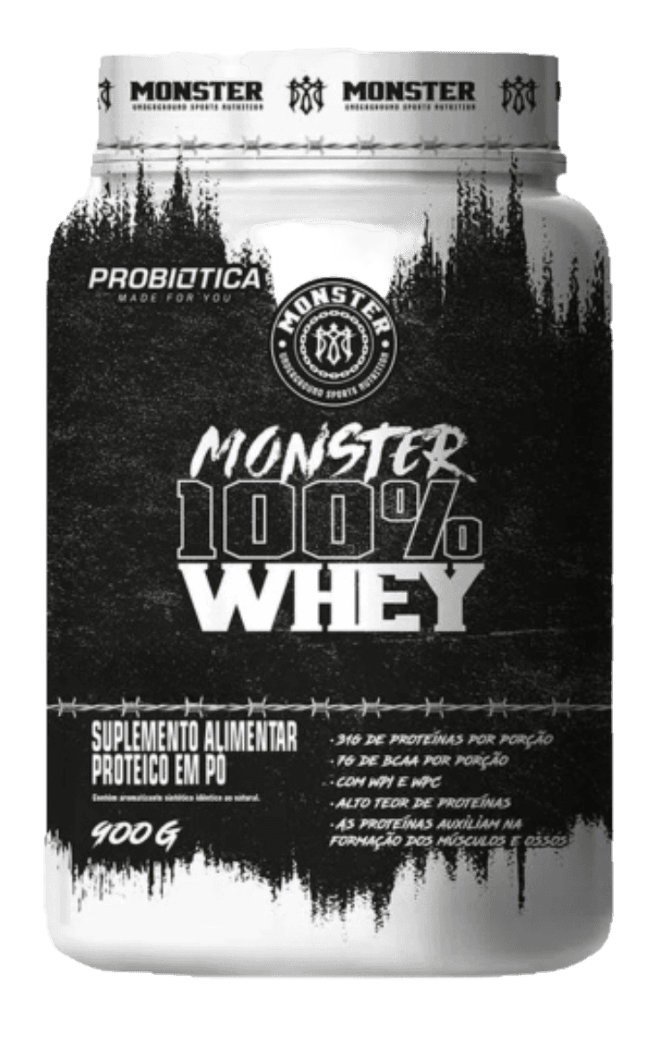 Whey Probiótica Monster 100% 900g