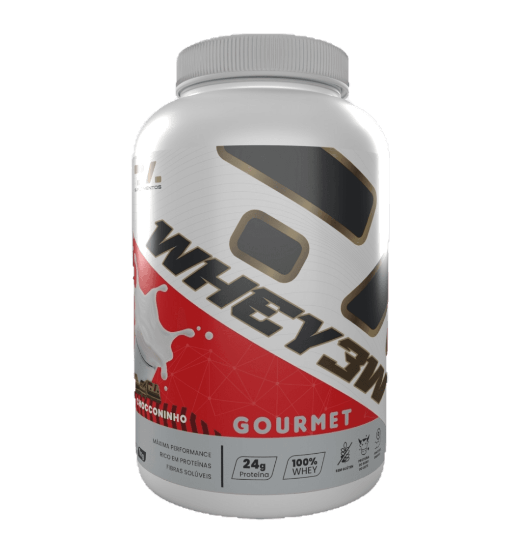 Whey 3W Concentrada, isolada e hidrolisada Gourmet T.A 1kg