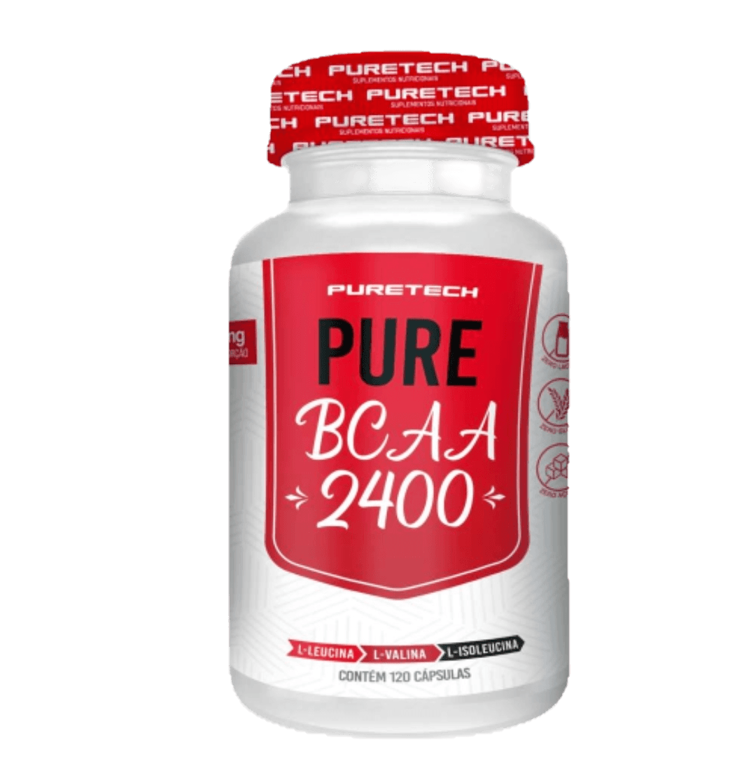 BCAA 2400 Puretech em cápsulas 120c