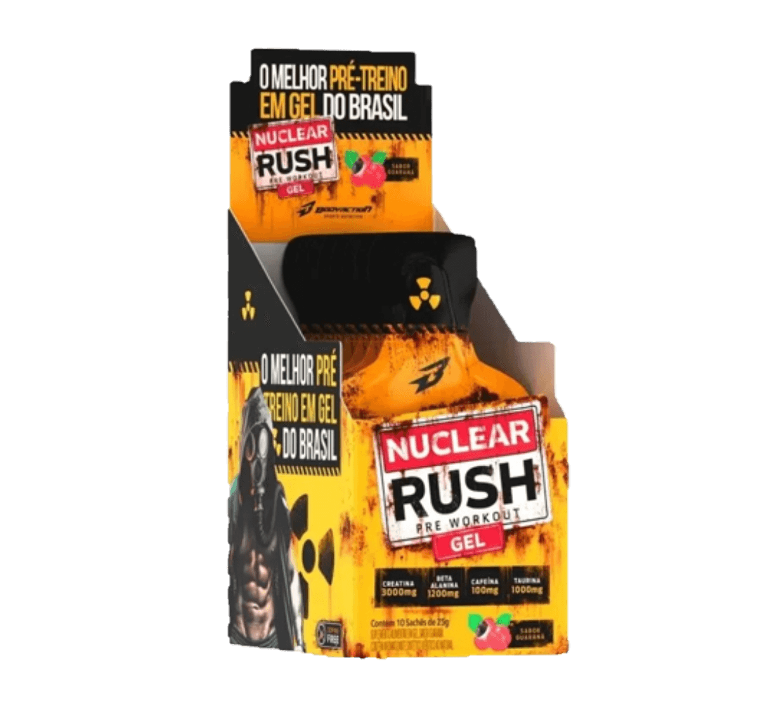 NUCLEAR RUSH GEL 10 SACHES - 25G - GUARANA