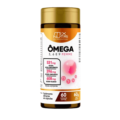 OMEGA 3, 6 E9 FEMME 60S - 1000MG